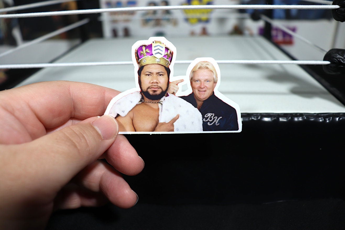 Haku Sticker No.3 [Meng - Barbarian - Ric Flair - Hulk Hogan - Randy Savage - Ultimate Warrior - Wrestling]