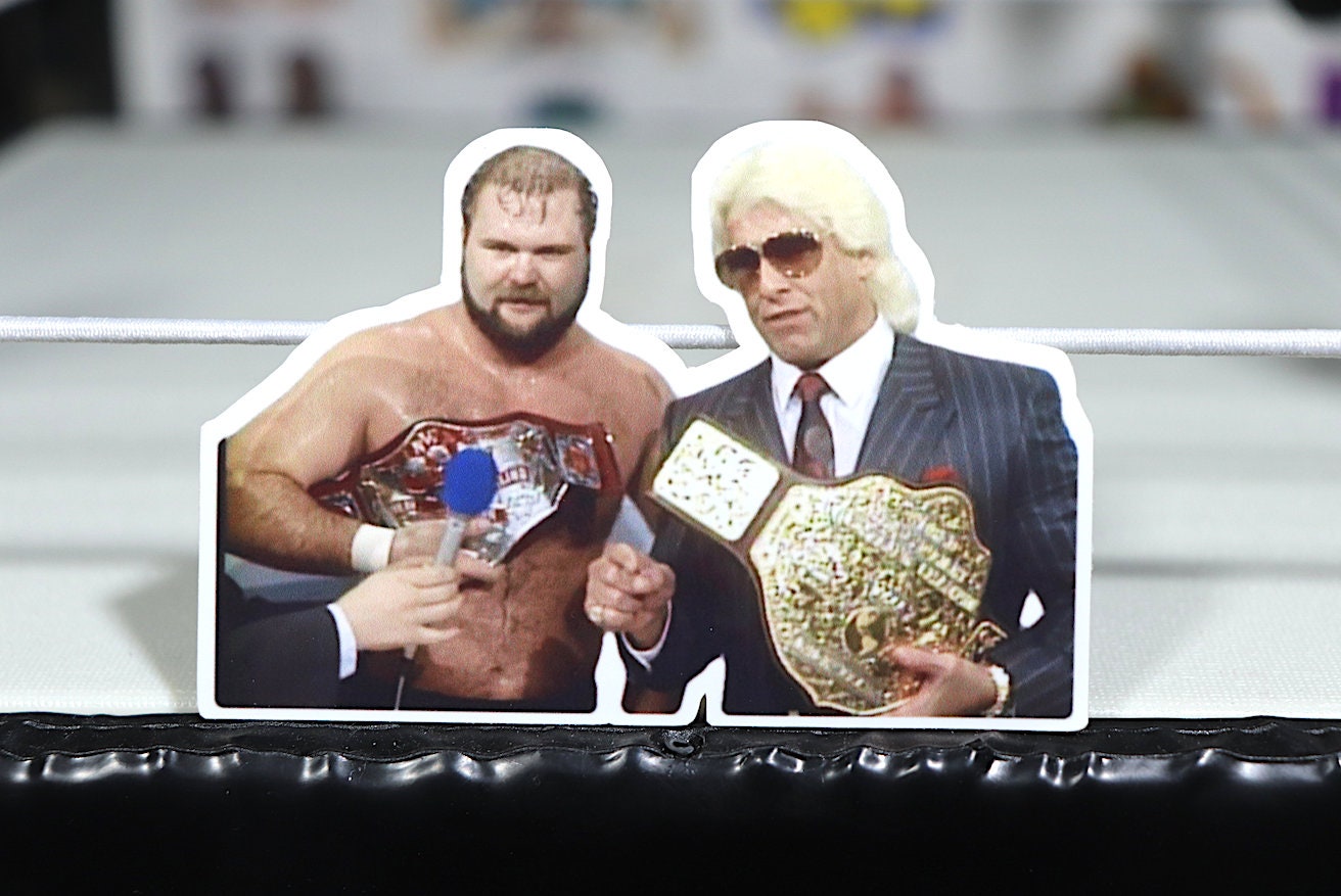 Ric Flair and Arn Anderson Sticker No.3 [Ric Flair - Arn Anderson - Tully Blanchard - Hulk Hogan - Randy Savage - Ultimate Warrior]