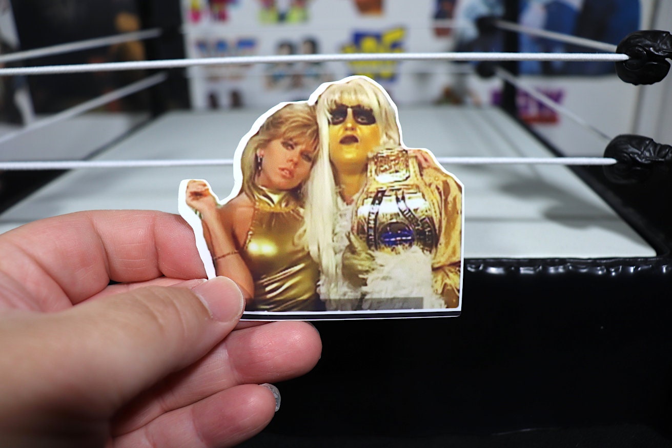 Goldust & Marlena Sticker No.3 [Dustin Rhodes - Dusty Rhodes - Hulk Hogan - Ric Flair - Randy Savage]