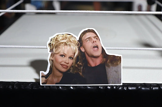 Shawn Michaels and Pam Anderson Sticker No.2