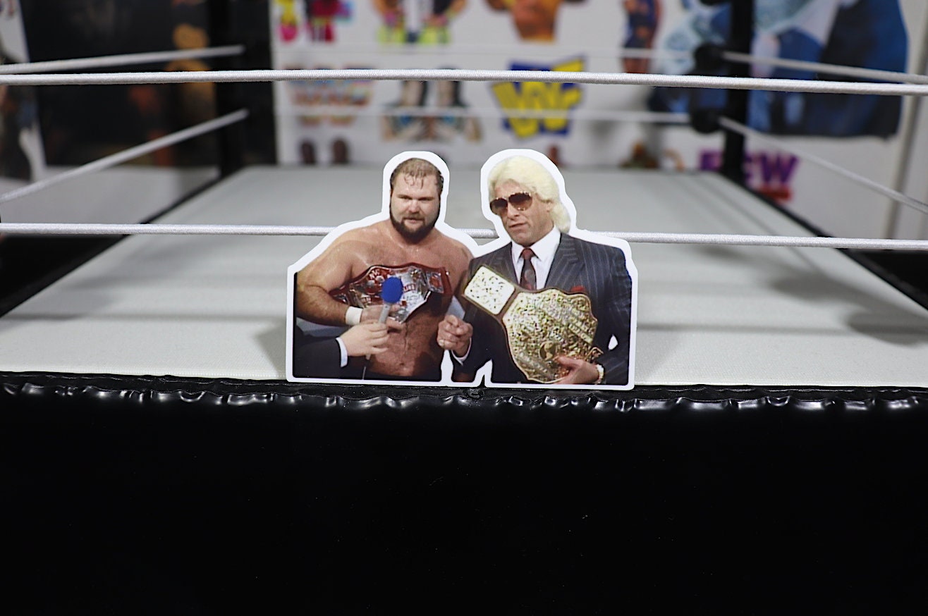 Ric Flair and Arn Anderson Sticker No.3 [Ric Flair - Arn Anderson - Tully Blanchard - Hulk Hogan - Randy Savage - Ultimate Warrior]