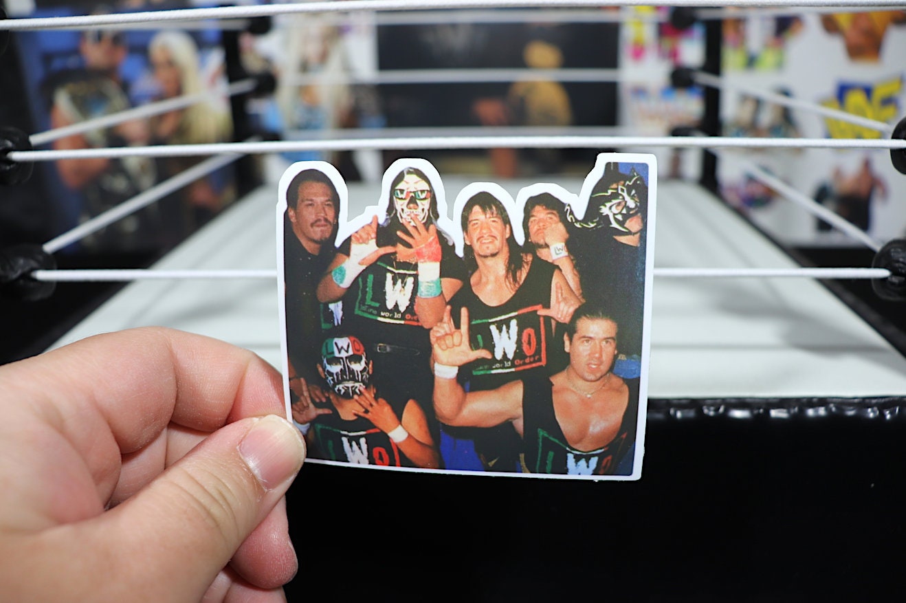 LWO Sticker 4 [Eddie Guerrero - Mexico - Latino - La Parka - Hulk Hogan - Ric Flair - Randy Savage - Rey Mysterio Jr - Vintage - Retro]