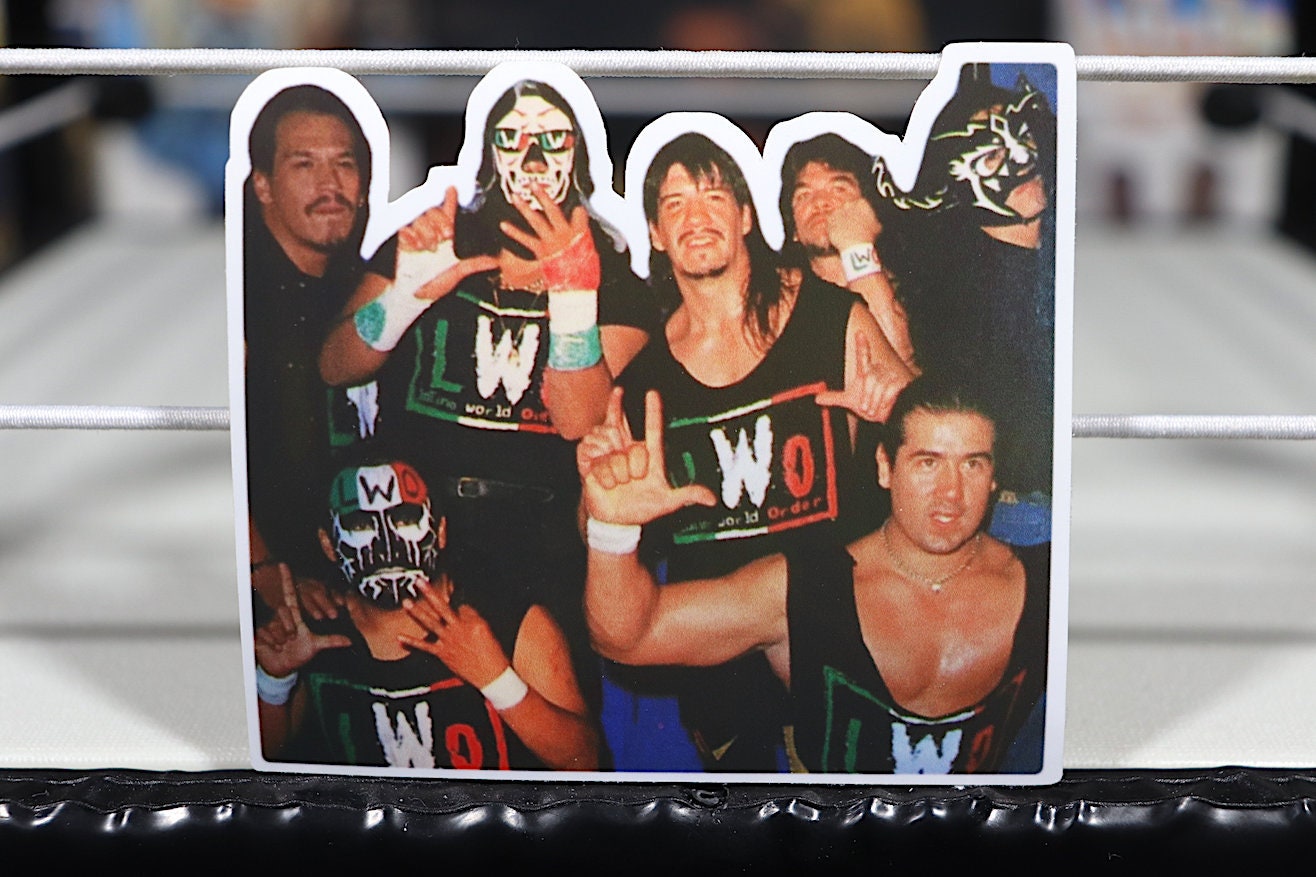 LWO Sticker 4 [Eddie Guerrero - Mexico - Latino - La Parka - Hulk Hogan - Ric Flair - Randy Savage - Rey Mysterio Jr - Vintage - Retro]