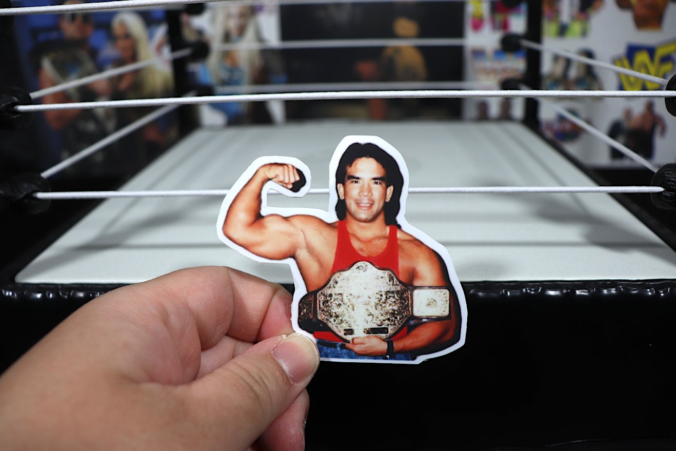 Ricky Steamboat World Champ Sticker No.3 [Hulk Hogan - Ric Flair - Ultimate Warrior - Randy Savage - Vintage - Retro]