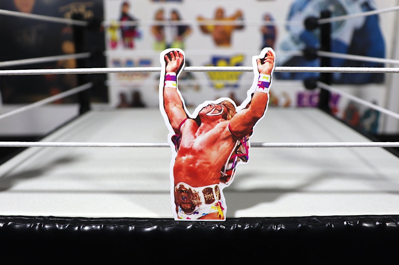 Ultimate Warrior Sticker 13 [Wrestling - Hulk Hogan - Ric Flair - Randy Savage - Dusty Rhodes - Road Warriors]