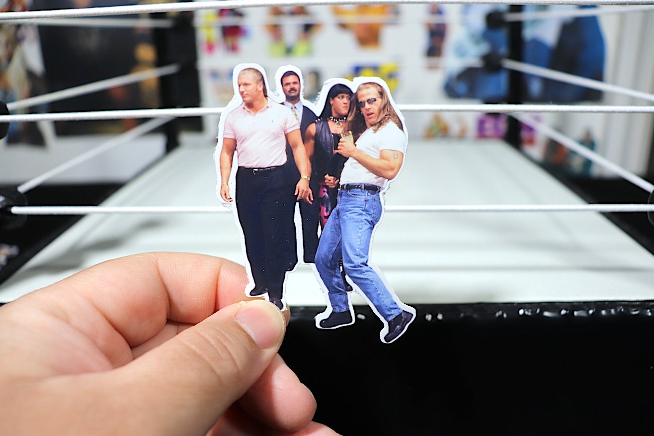 Shawn Michaels, HHH, Rick Rude & Chyn@ Sticker [Vintage - Retro - Wrestling - 90s - Hulk Hogan - Ric Flair - Randy Savage]