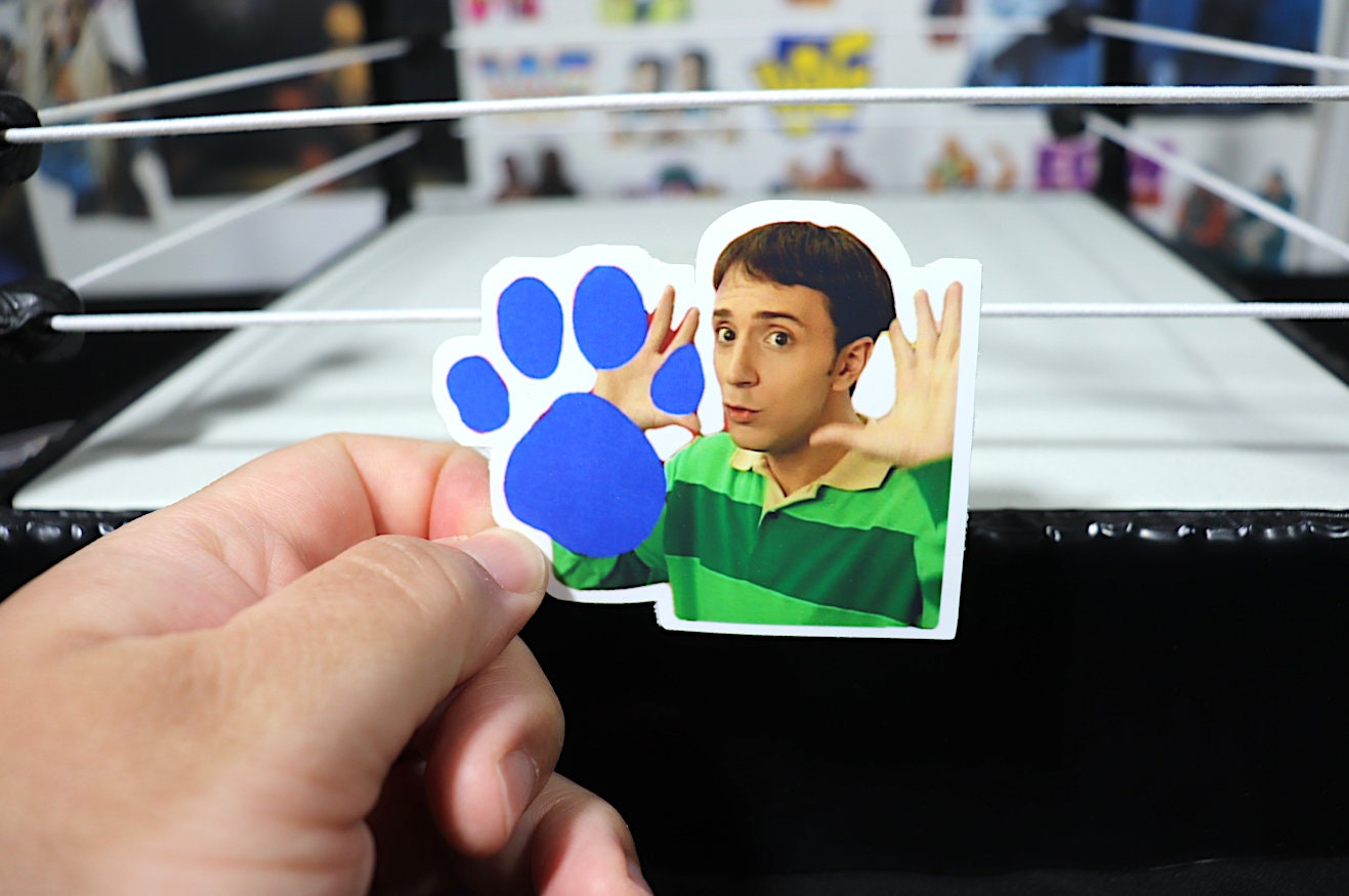 Steve Paw Print Sticker