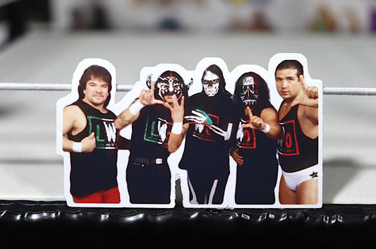 LWO Sticker 5 [Eddie Guerrero - Mexico - Latino - La Parka - Hulk Hogan - Ric Flair - Randy Savage - Rey Mysterio Jr - Vintage - Retro]