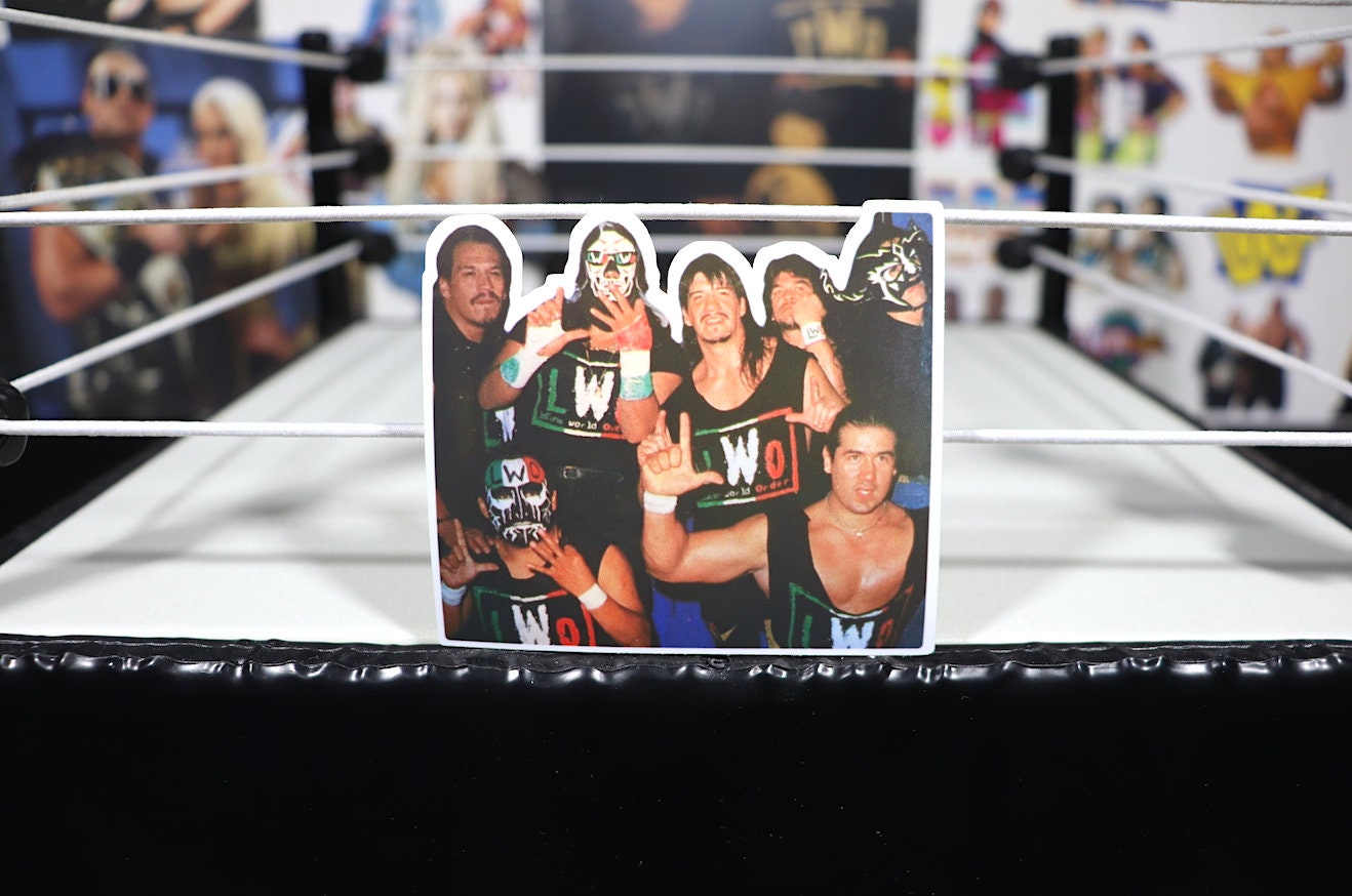 LWO Sticker 4 [Eddie Guerrero - Mexico - Latino - La Parka - Hulk Hogan - Ric Flair - Randy Savage - Rey Mysterio Jr - Vintage - Retro]