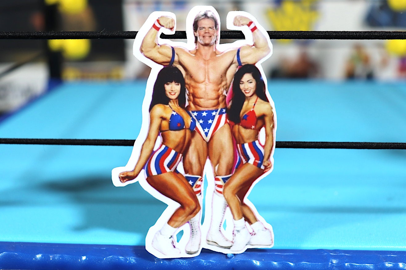 Lex Luger "Flexy Lexy" Sticker [Hulk Hogan - Ric Flair - Randy Savage - Ultimate Warrior - Bret Hart]