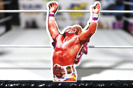 Ultimate Warrior Sticker 13 [Wrestling - Hulk Hogan - Ric Flair - Randy Savage - Dusty Rhodes - Road Warriors]