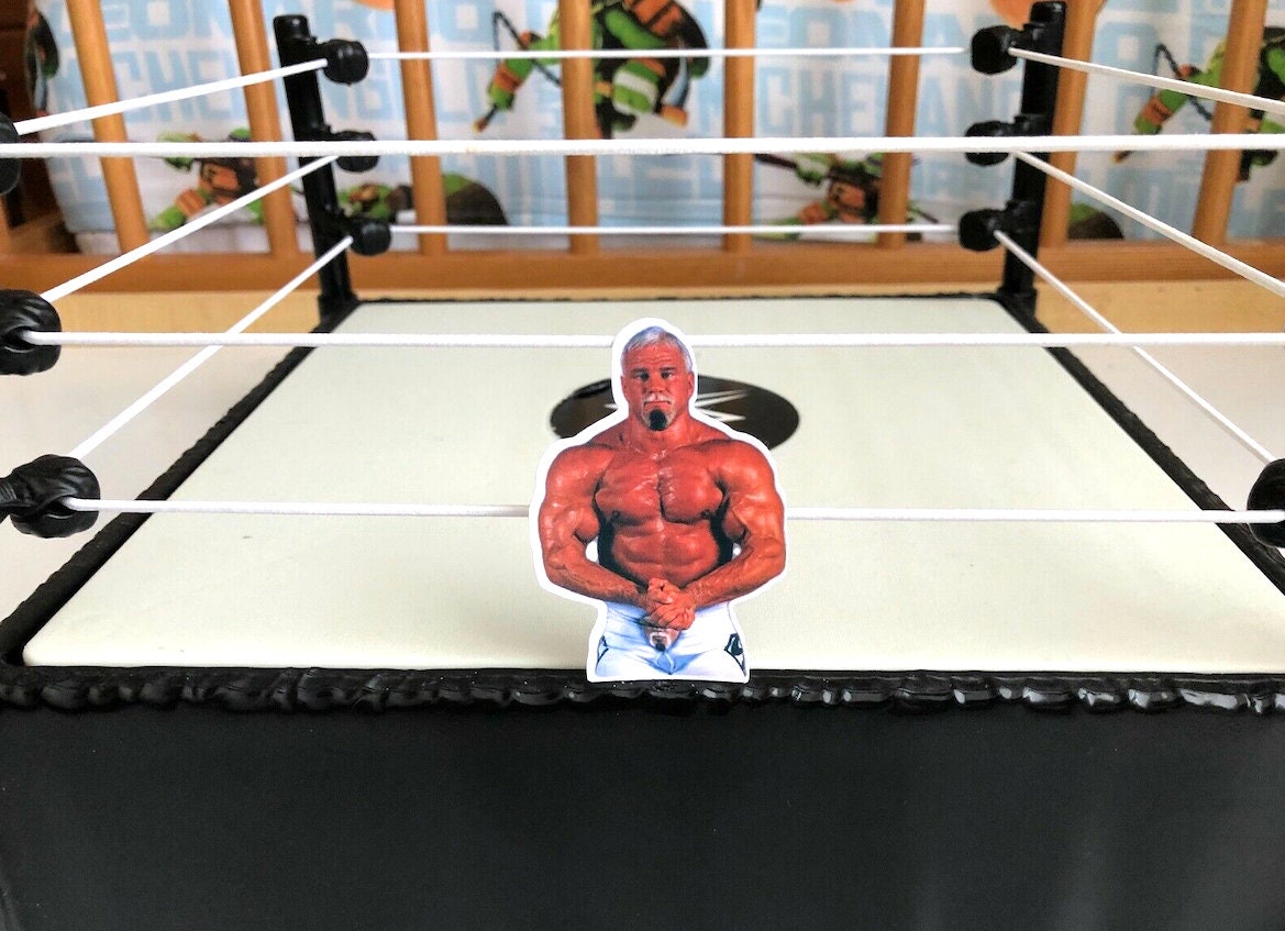 Scott Steiner Sticker 4 (Big Poppa Pump - Rick Steiner - Hulk Hogan - Scott Hall - Kevin Nash - Ric Flair - Randy Savage - NJPW - Wrestling)