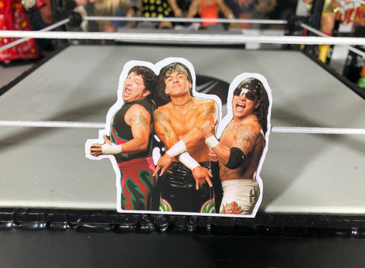 Mexi-C00ls Sticker No.3 [Juventud Guerrera- Psicosis - Super Crazy - Mexico - Ric Flair -  Hulk Hogan - Randy Savage - Ultimate Warrior]