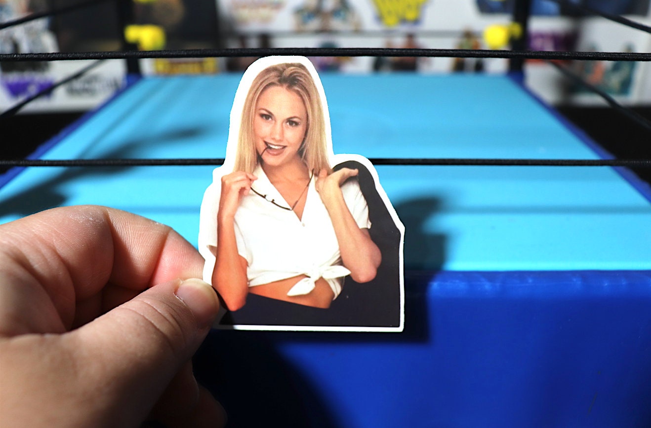 Stacy Keibler Sticker No.5 [Hulk Hogan - Ric Flair - Randy Savage - Ultimate Warrior - Bret Hart - Torrie Wilson]