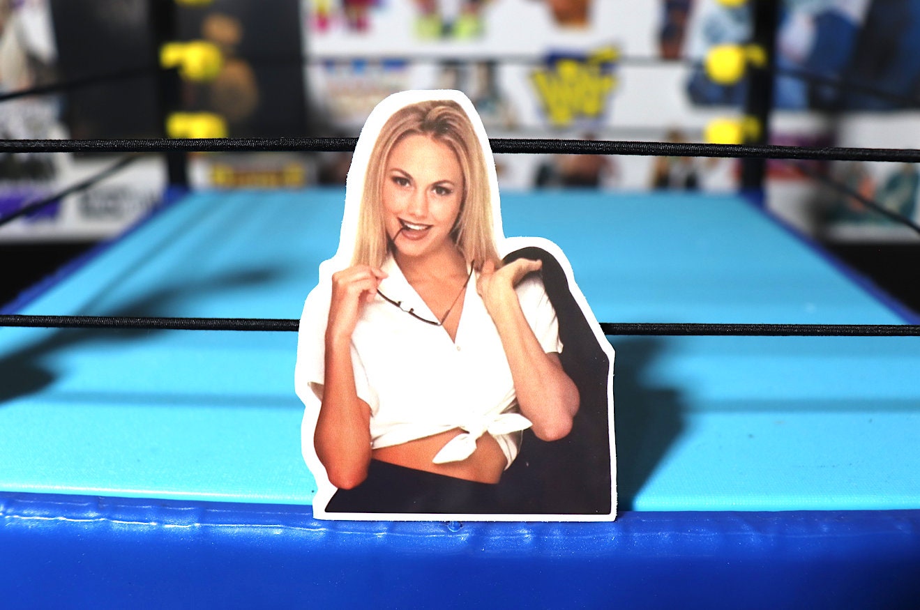 Stacy Keibler Sticker No.5 [Hulk Hogan - Ric Flair - Randy Savage - Ultimate Warrior - Bret Hart - Torrie Wilson]