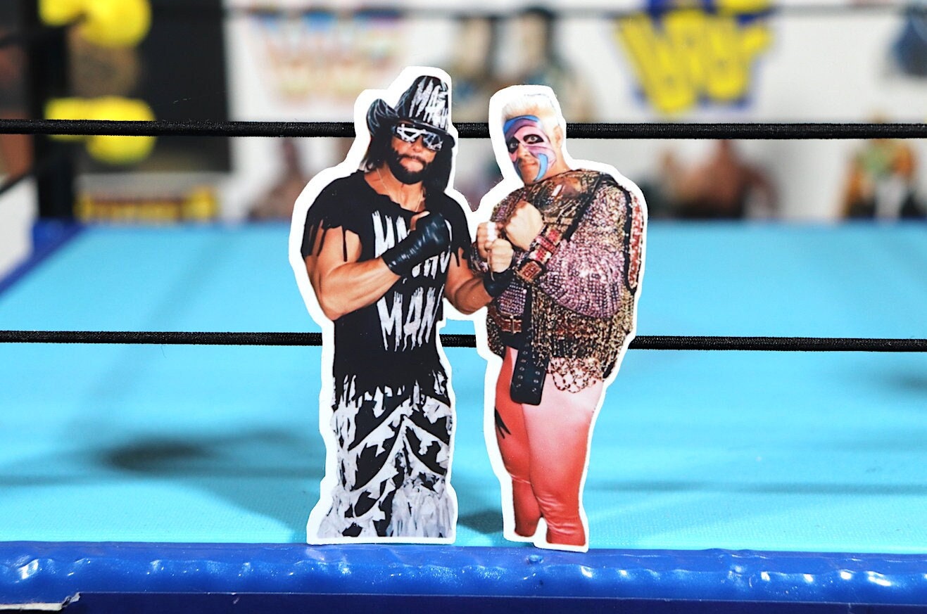 Randy Savage & Sting Sticker [Ric Flair -  Hulk Hogan - Randy Savage - Ultimate Warrior]