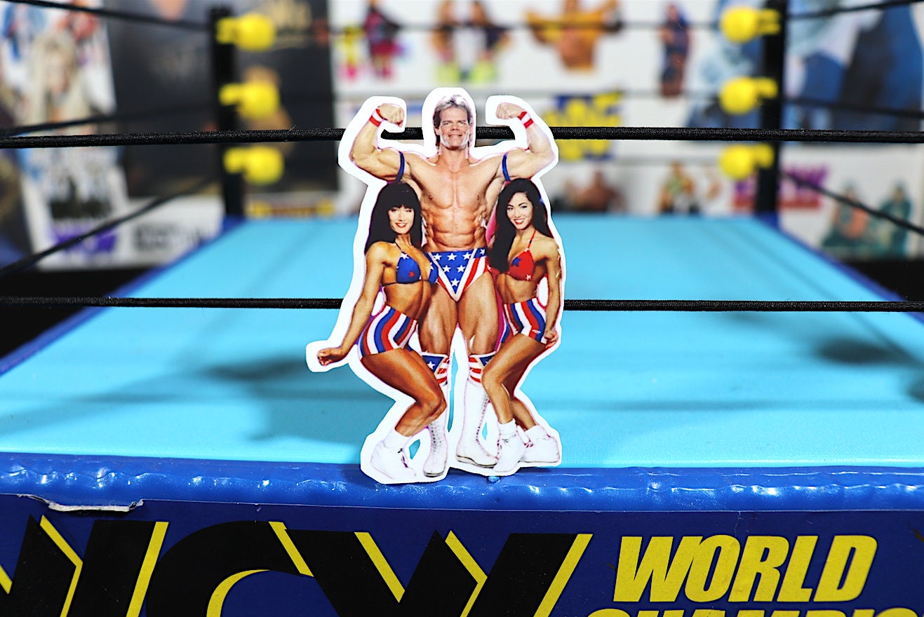 Lex Luger "Flexy Lexy" Sticker [Hulk Hogan - Ric Flair - Randy Savage - Ultimate Warrior - Bret Hart]