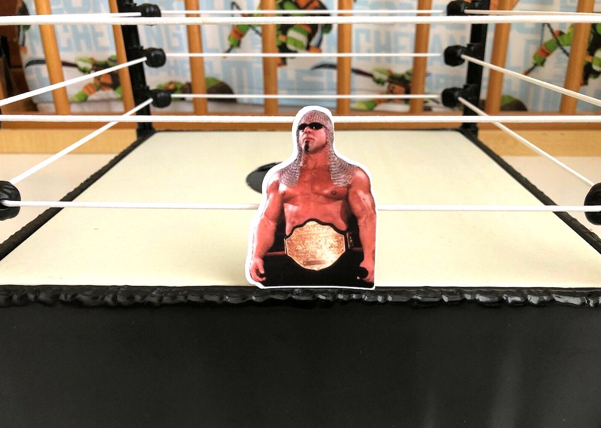 Scott Steiner Sticker 3 (Big Poppa Pump - Rick Steiner - Hulk Hogan - Scott Hall - Kevin Nash - Ric Flair - Randy Savage - NJPW - Wrestling)