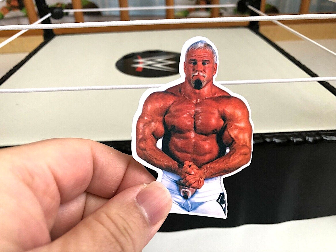 Scott Steiner Sticker 4 (Big Poppa Pump - Rick Steiner - Hulk Hogan - Scott Hall - Kevin Nash - Ric Flair - Randy Savage - NJPW - Wrestling)