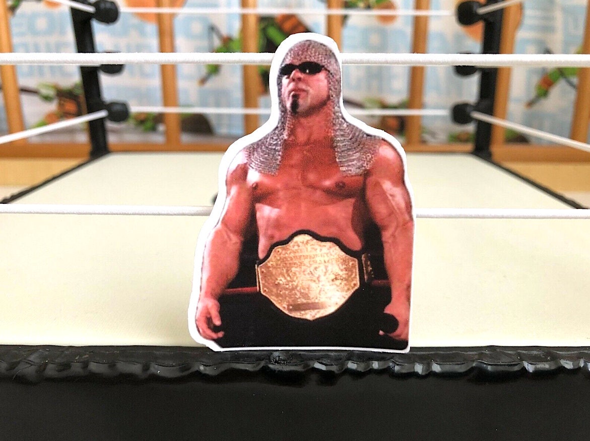 Scott Steiner Sticker 3 (Big Poppa Pump - Rick Steiner - Hulk Hogan - Scott Hall - Kevin Nash - Ric Flair - Randy Savage - NJPW - Wrestling)