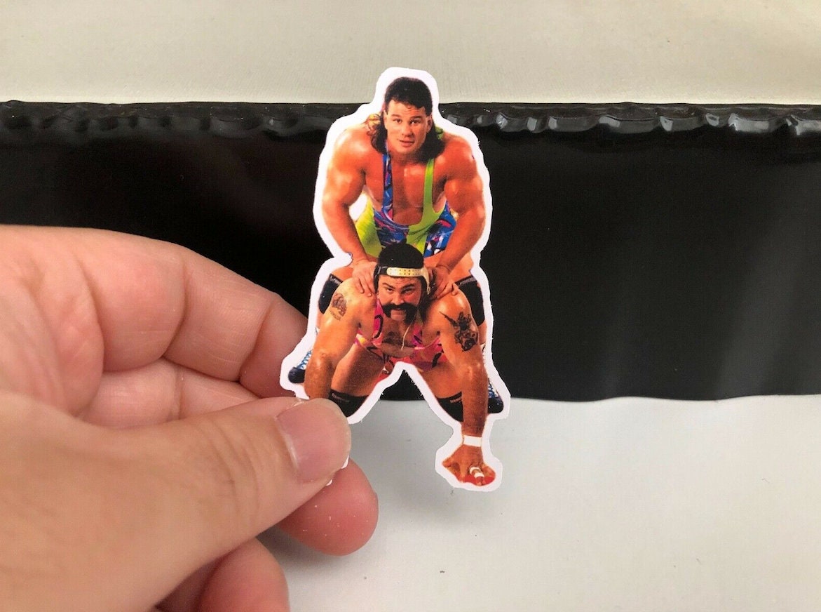 Steiner Brothers Sticker 2 (Scott Steiner - Rick Steiner - Hulk Hogan - Scott Hall - Kevin Nash - Ric Flair - Randy Savage - NJPW)