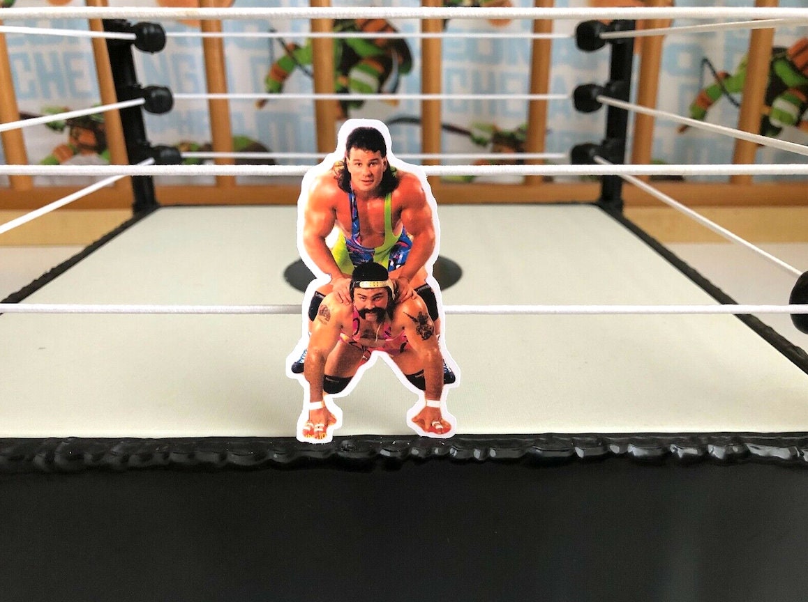 Steiner Brothers Sticker 2 (Scott Steiner - Rick Steiner - Hulk Hogan - Scott Hall - Kevin Nash - Ric Flair - Randy Savage - NJPW)