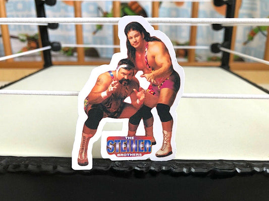 Steiner Brothers Sticker 3 (Scott Steiner - Rick Steiner - Hulk Hogan - Scott Hall - Kevin Nash - Ric Flair - Randy Savage - NJPW)