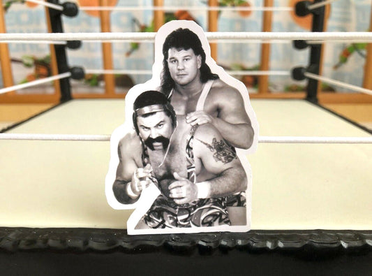 Steiner Brothers Sticker 4 (Scott Steiner - Rick Steiner - Hulk Hogan - Scott Hall - Kevin Nash - Ric Flair - Randy Savage - NJPW)