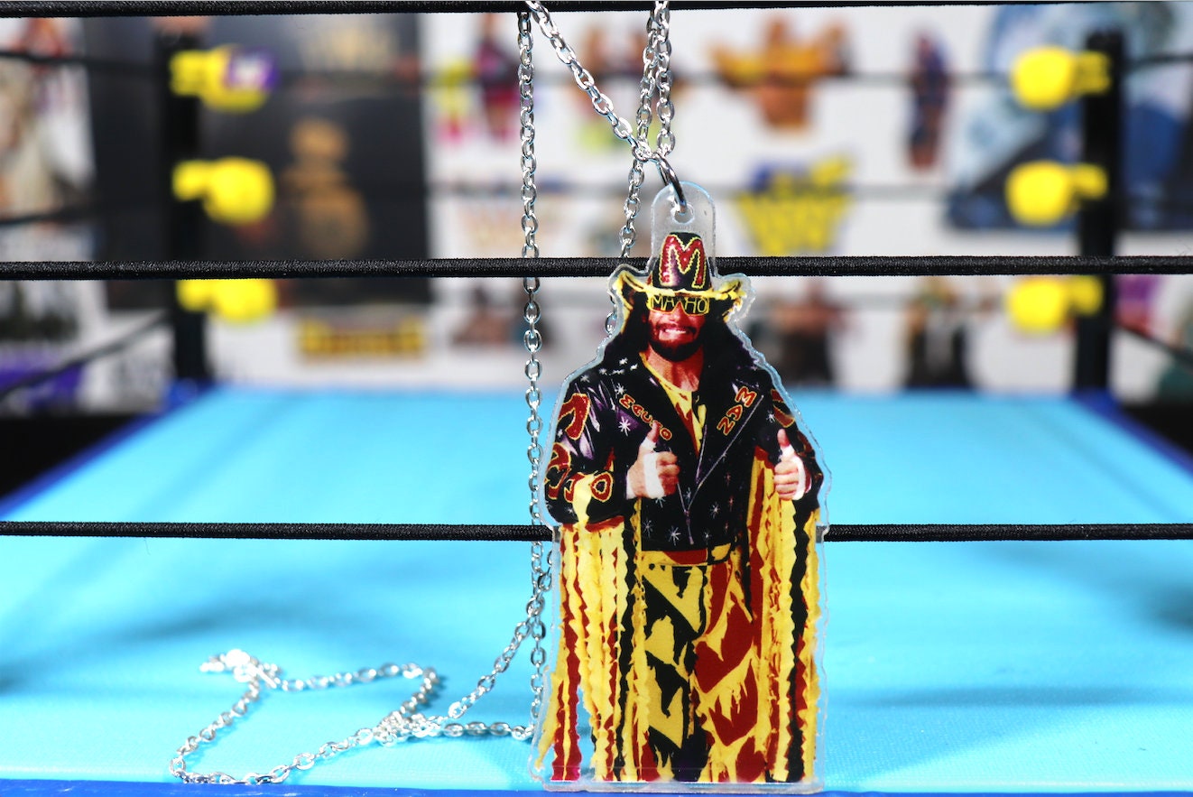 Randy Savage Necklace 2 [Macho Man - Ultimate Warrior - Hulk Hogan - Ric Flair - Bret Hart - Necklaces - Jewelry]