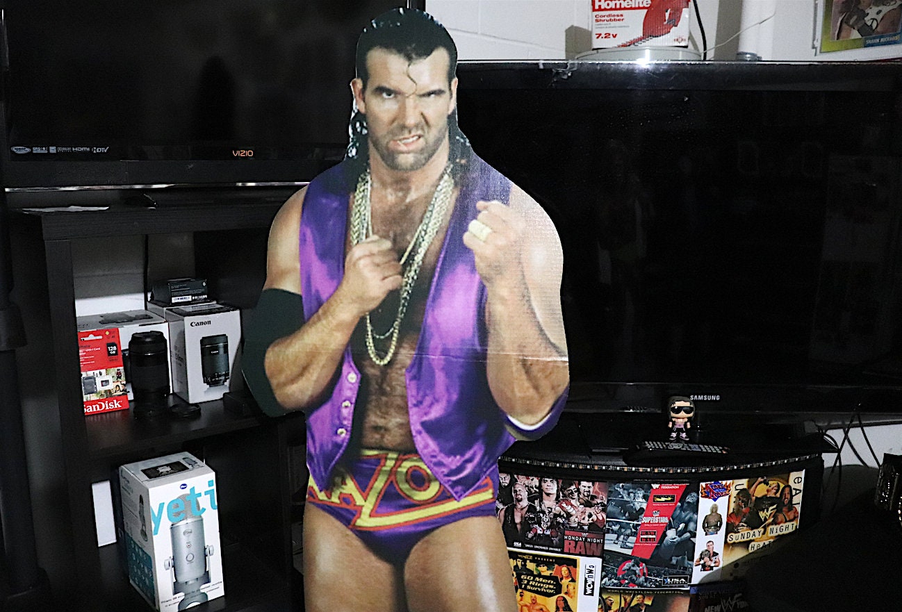 R@z0r R@m0n 6ft Cardboard StandUp [Father's Day - Game Room - Man Cave - Office - Home Decor - Wrestling - Retro - Ric Flair - Pop Culture]