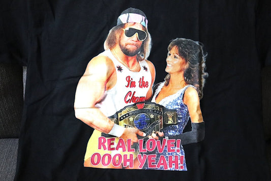 Savage X Liz "Real Love" T-Shirt [Pop Culture - Hulk Hogan - Ric Flair  - Ultimate Warrior - Birthday - Christmas]