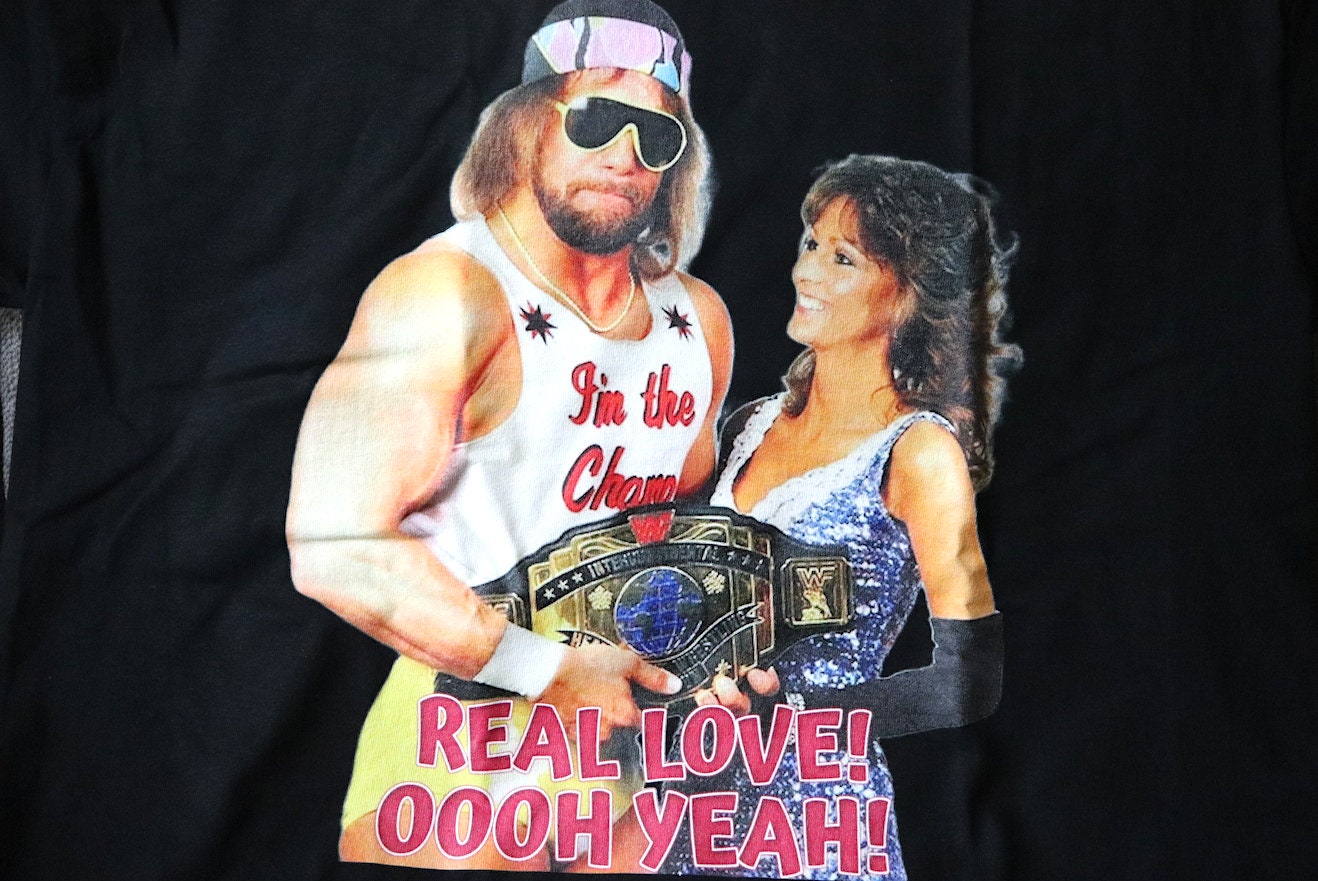 Savage X Liz "Real Love" T-Shirt [Pop Culture - Hulk Hogan - Ric Flair  - Ultimate Warrior - Birthday - Christmas]