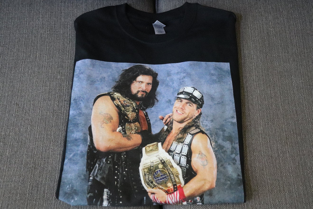 Shawn & Big D T-Shirt [Shawn Michaels - Pop Culture - Hulk Hogan - Ric Flair - Randy Savage - Ultimate Warrior - Birthday - Valentine's Day]