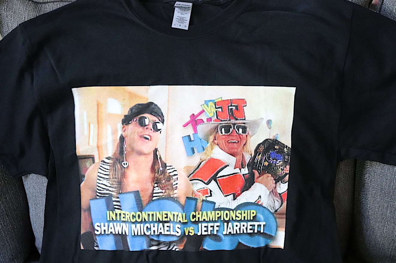 Michaels x Jarrett T-Shirt [Bret Hart - Pop Culture - Hulk Hogan - Ric Flair - Randy Savage - Birthday - Christmas - Secret Santa]