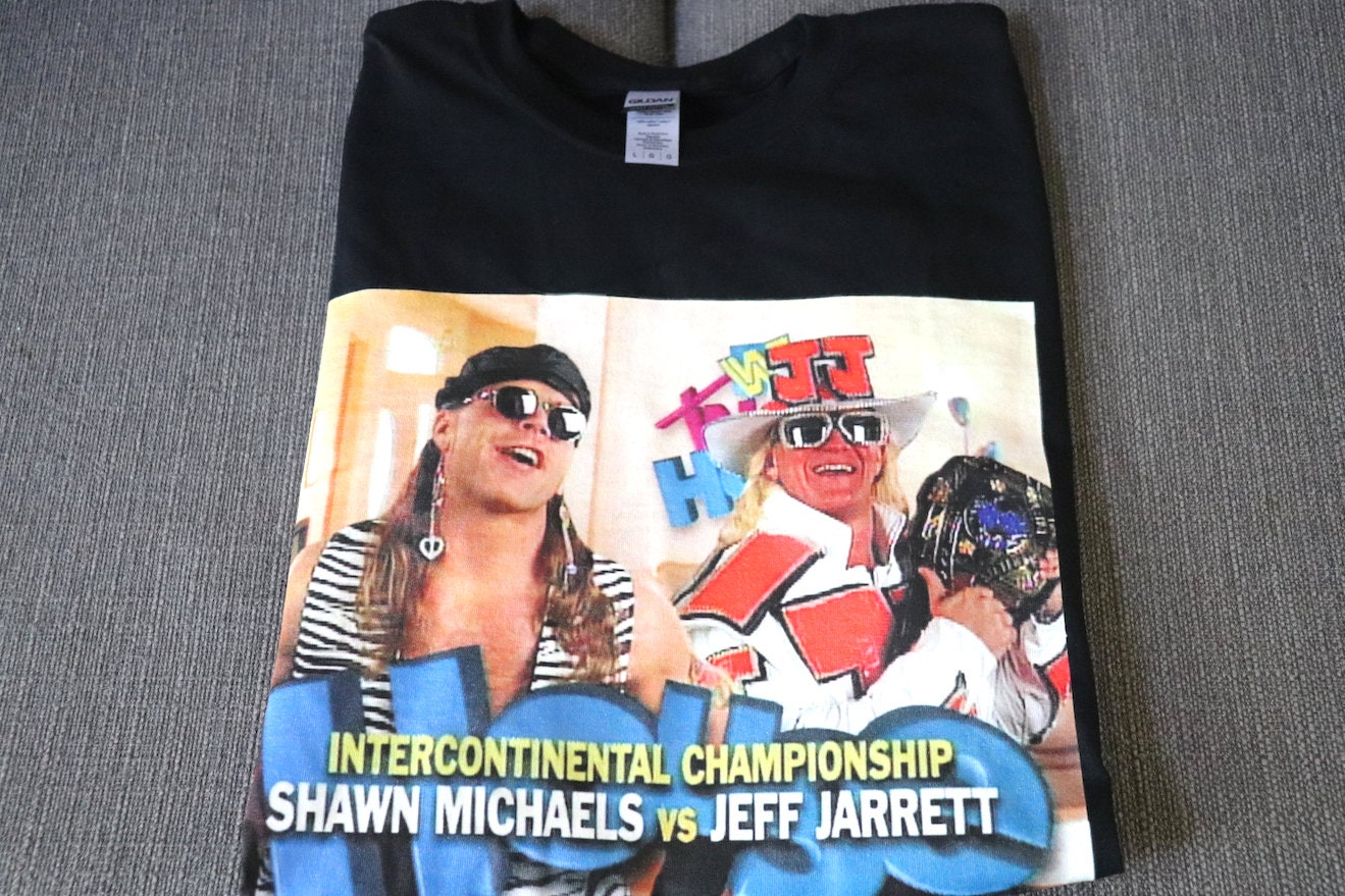 Michaels x Jarrett T-Shirt [Bret Hart - Pop Culture - Hulk Hogan - Ric Flair - Randy Savage - Birthday - Christmas - Secret Santa]