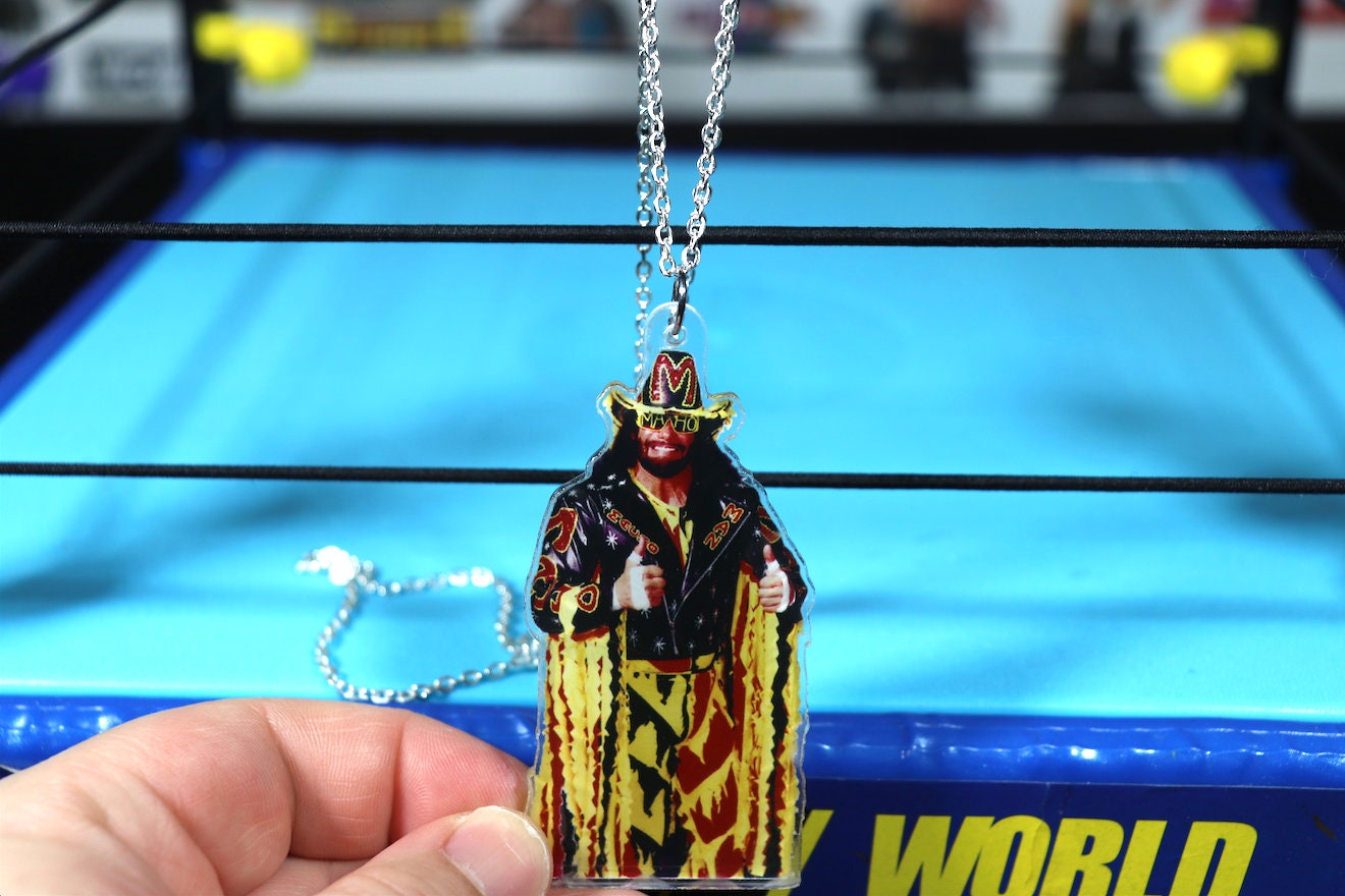 Randy Savage Necklace 2 [Macho Man - Ultimate Warrior - Hulk Hogan - Ric Flair - Bret Hart - Necklaces - Jewelry]