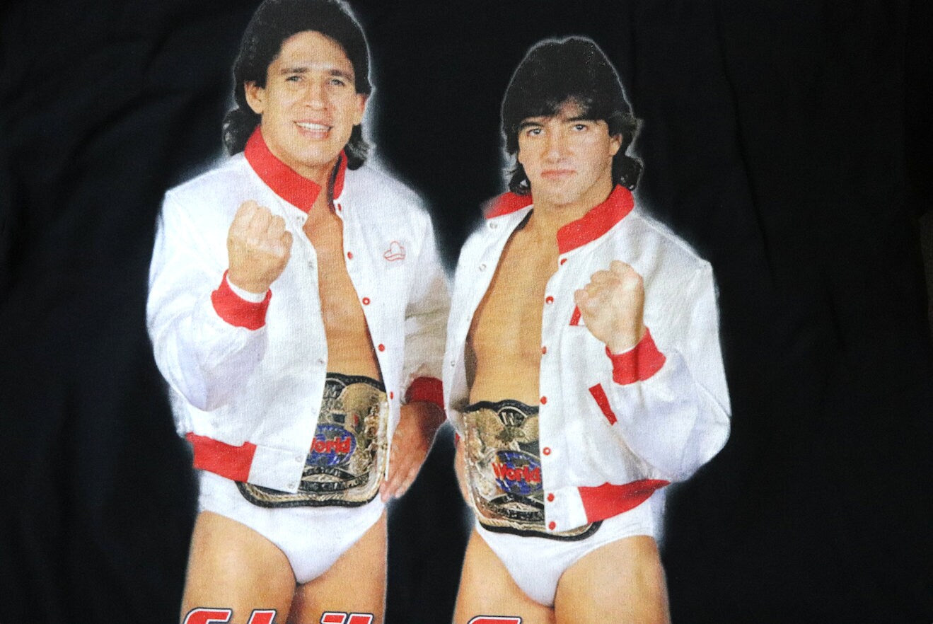 Rick Martel & Tito Santana T-Shirt [Ric Flair - Bret Hart - Hulk Hogan - Randy Savage - Vintage]