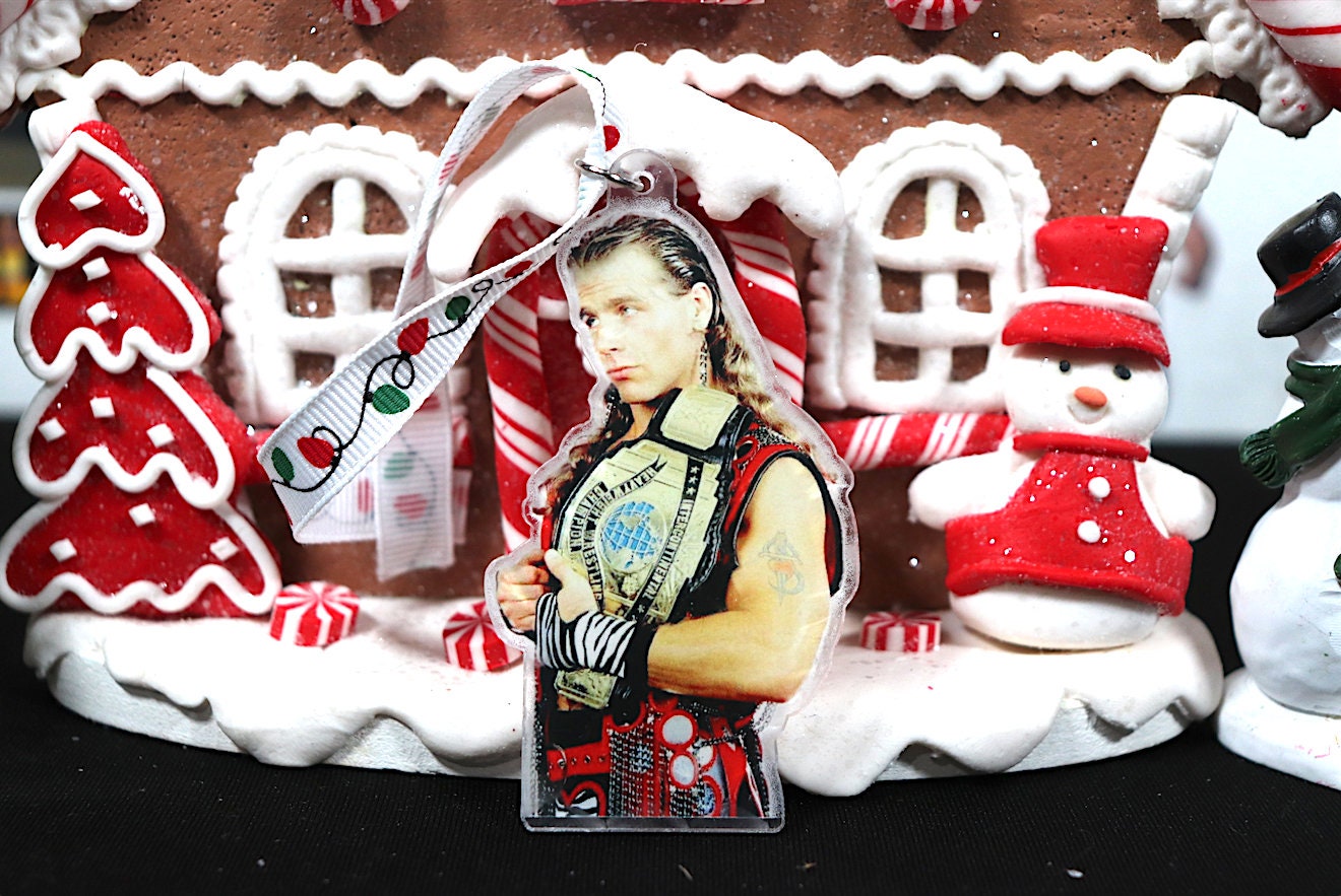 Shawn Michaels Acrylic Christmas Tree Ornament 2