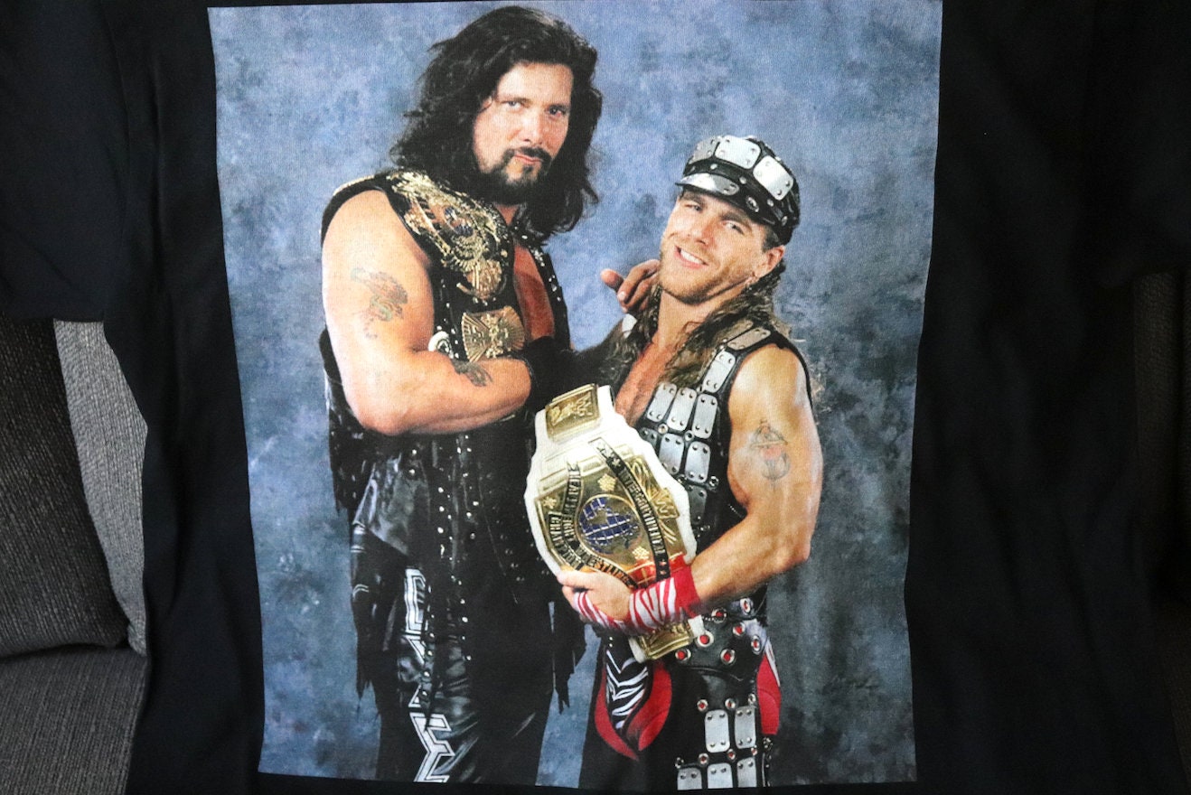 Shawn & Big D T-Shirt [Shawn Michaels - Pop Culture - Hulk Hogan - Ric Flair - Randy Savage - Ultimate Warrior - Birthday - Valentine's Day]