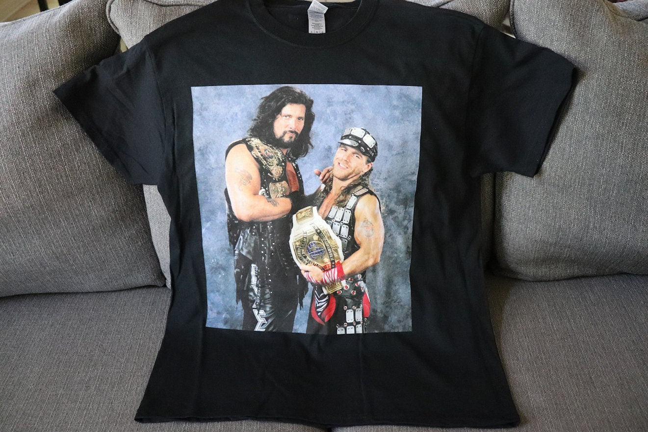 Shawn & Big D T-Shirt [Shawn Michaels - Pop Culture - Hulk Hogan - Ric Flair - Randy Savage - Ultimate Warrior - Birthday - Valentine's Day]