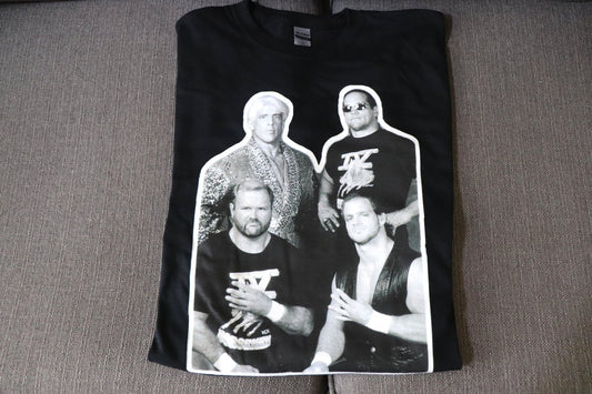 Retro 4 T-Shirt [Bret Hart - Pop Culture - Hulk Hogan - Ric Flair - Randy Savage - Ultimate Warrior - Birthday - Christmas - Secret Santa]