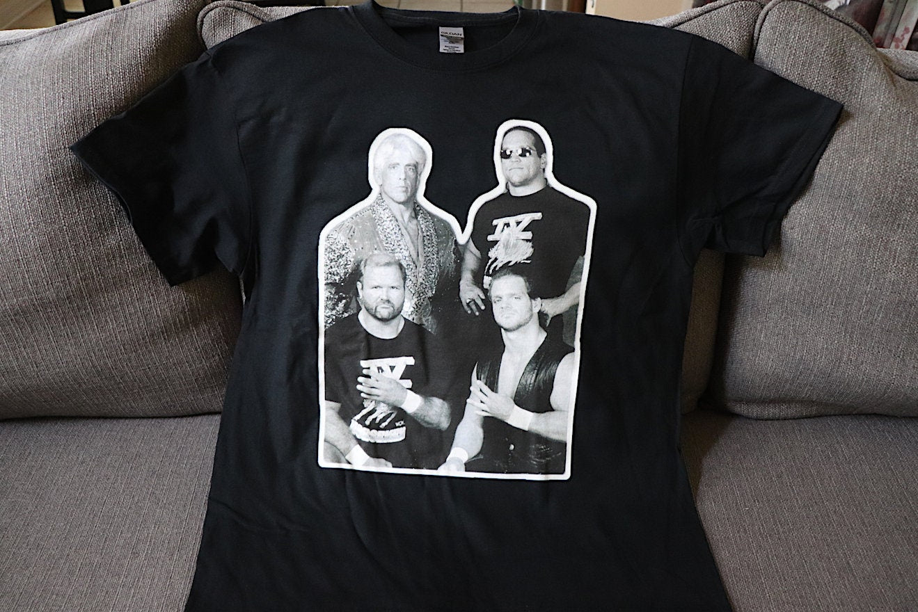 Retro 4 T-Shirt [Bret Hart - Pop Culture - Hulk Hogan - Ric Flair - Randy Savage - Ultimate Warrior - Birthday - Christmas - Secret Santa]