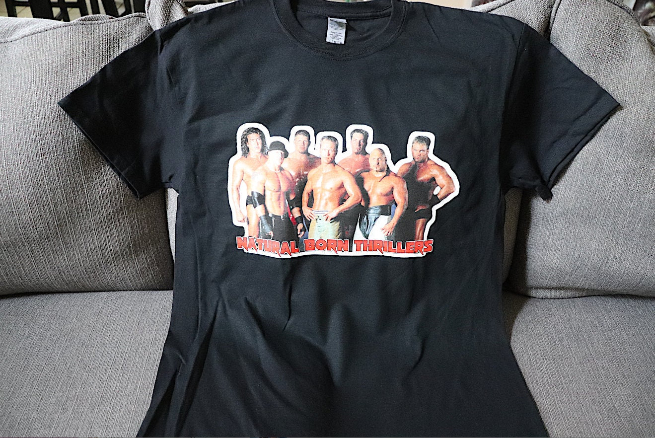 Thrillaz T-Shirt [Bret Hart - Pop Culture - Hulk Hogan - Ric Flair - Randy Savage - Ultimate Warrior - Birthday - Christmas - Secret Santa]