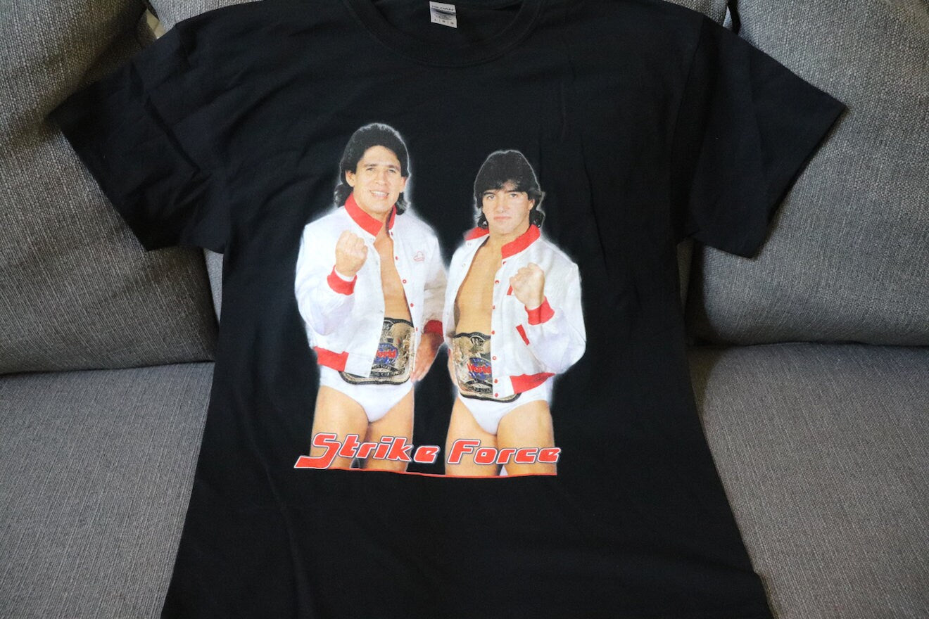 Rick Martel & Tito Santana T-Shirt [Ric Flair - Bret Hart - Hulk Hogan - Randy Savage - Vintage]