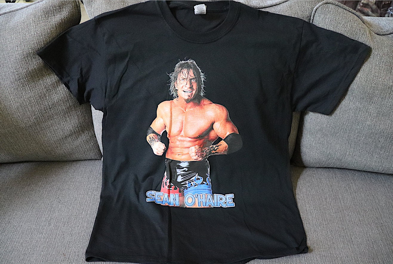 Sean O'Haire T-Shirt [Pop Culture - Hulk Hogan - Ric Flair - Randy Savage - Ultimate Warrior - Birthday - Christmas - Secret Santa]