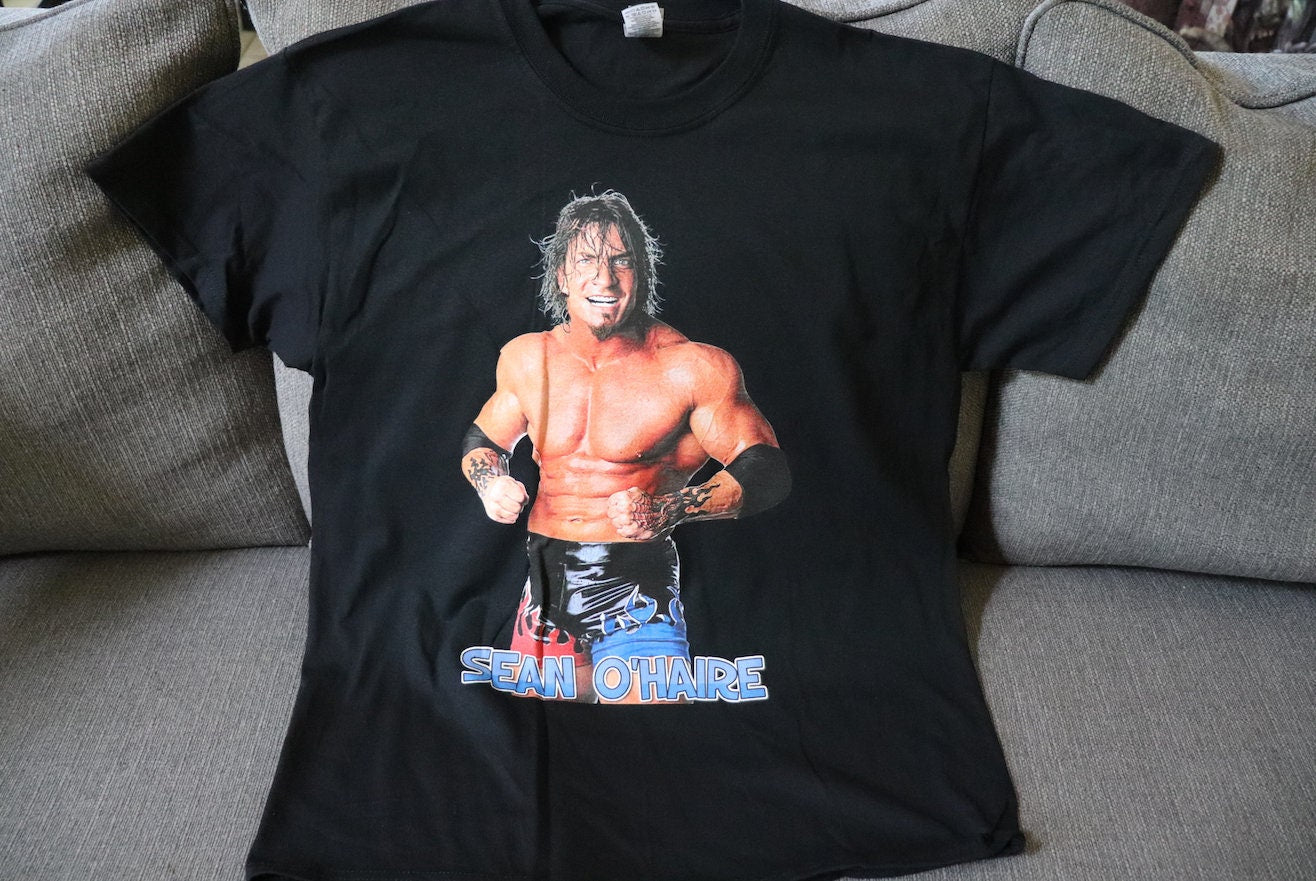 Sean O'Haire T-Shirt [Pop Culture - Hulk Hogan - Ric Flair - Randy Savage - Ultimate Warrior - Birthday - Christmas - Secret Santa]