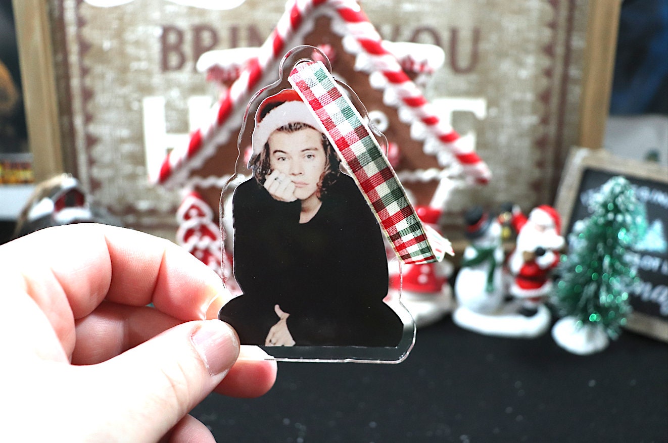 Harry Styles Acrylic Christmas Tree Ornament 3