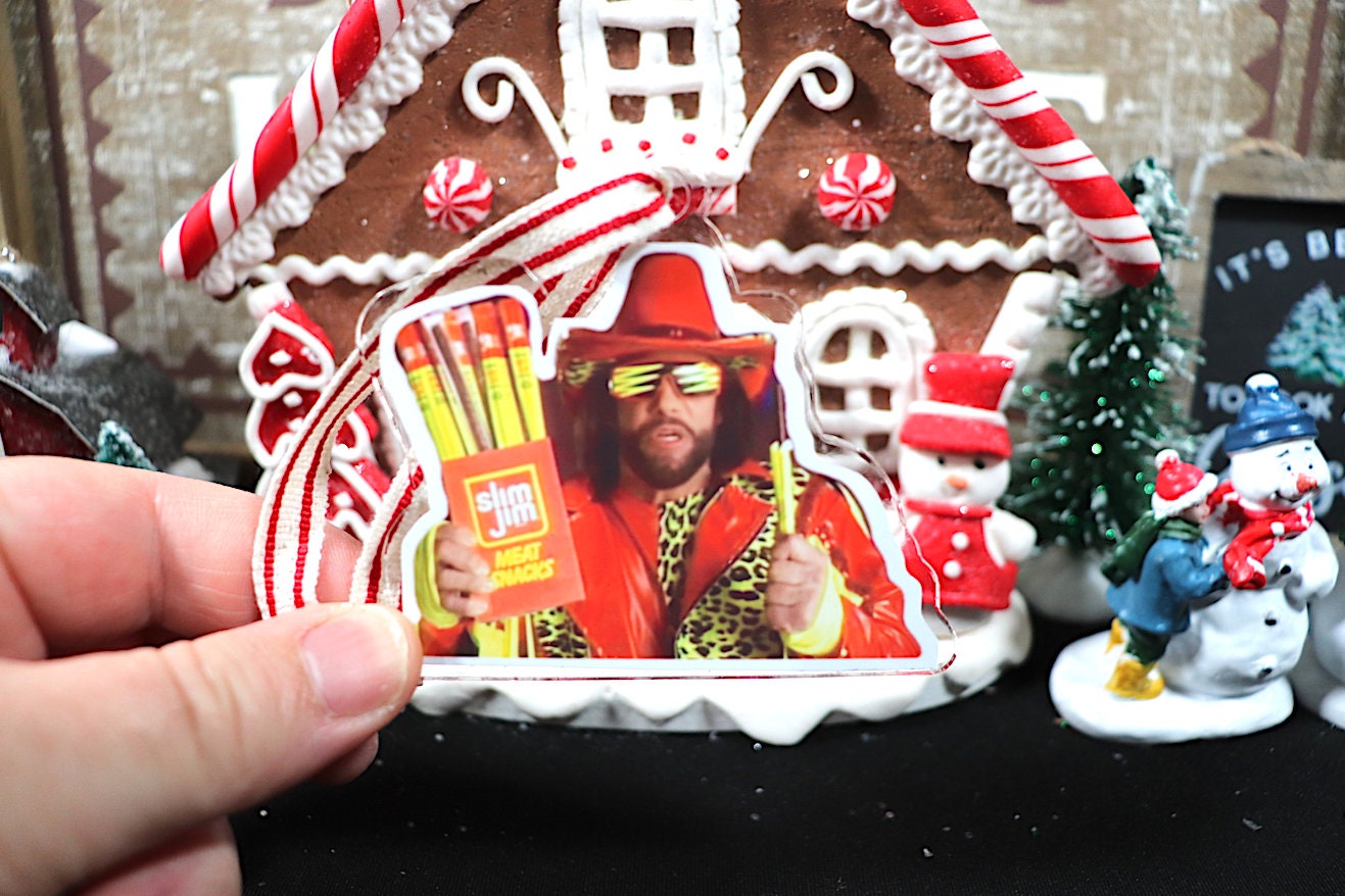 Randy Savage "Snap into It" Acrylic Christmas Tree Ornament