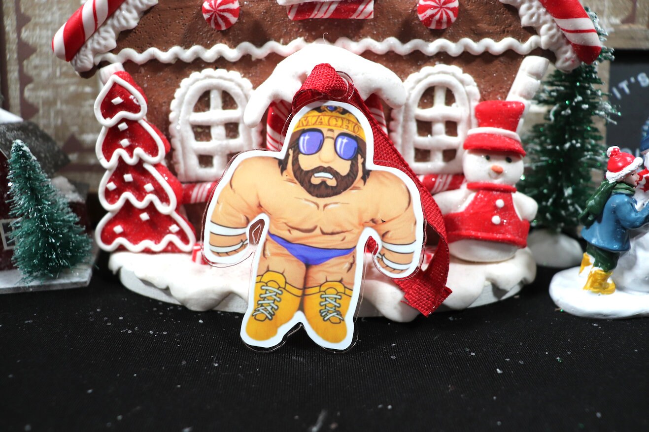 Randy Savage "Buddy" Acrylic Christmas Tree Ornament