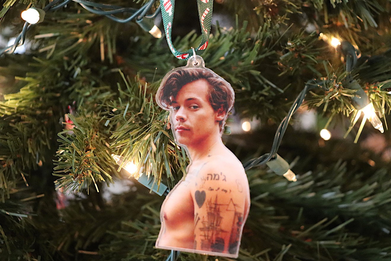 Harry Styles Acrylic Christmas Tree Ornament